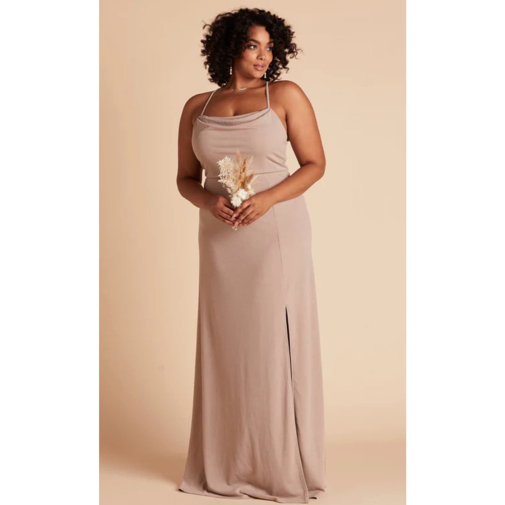 NEW with Tag Birdy Grey ASH DRESS CREPE TAUPE Curve 3X Dress